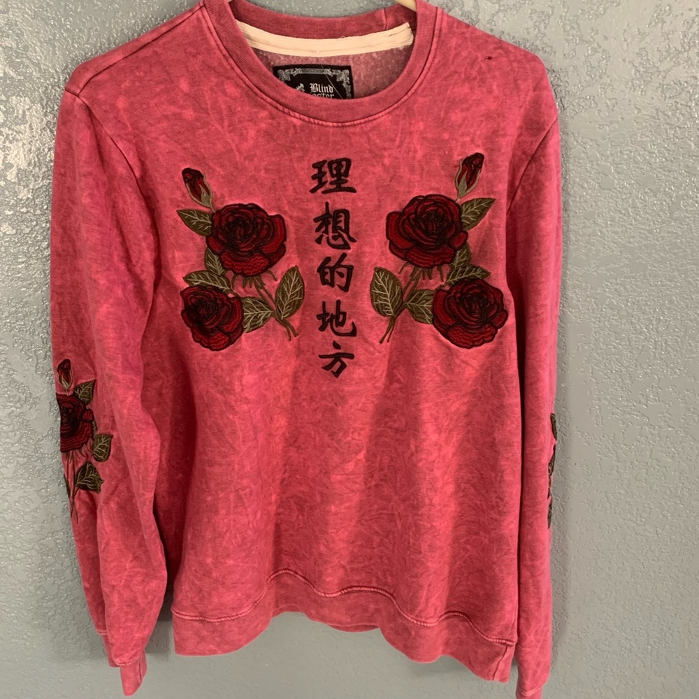 BRAND NEW Red Blind Rooster Sweatshirt size Large